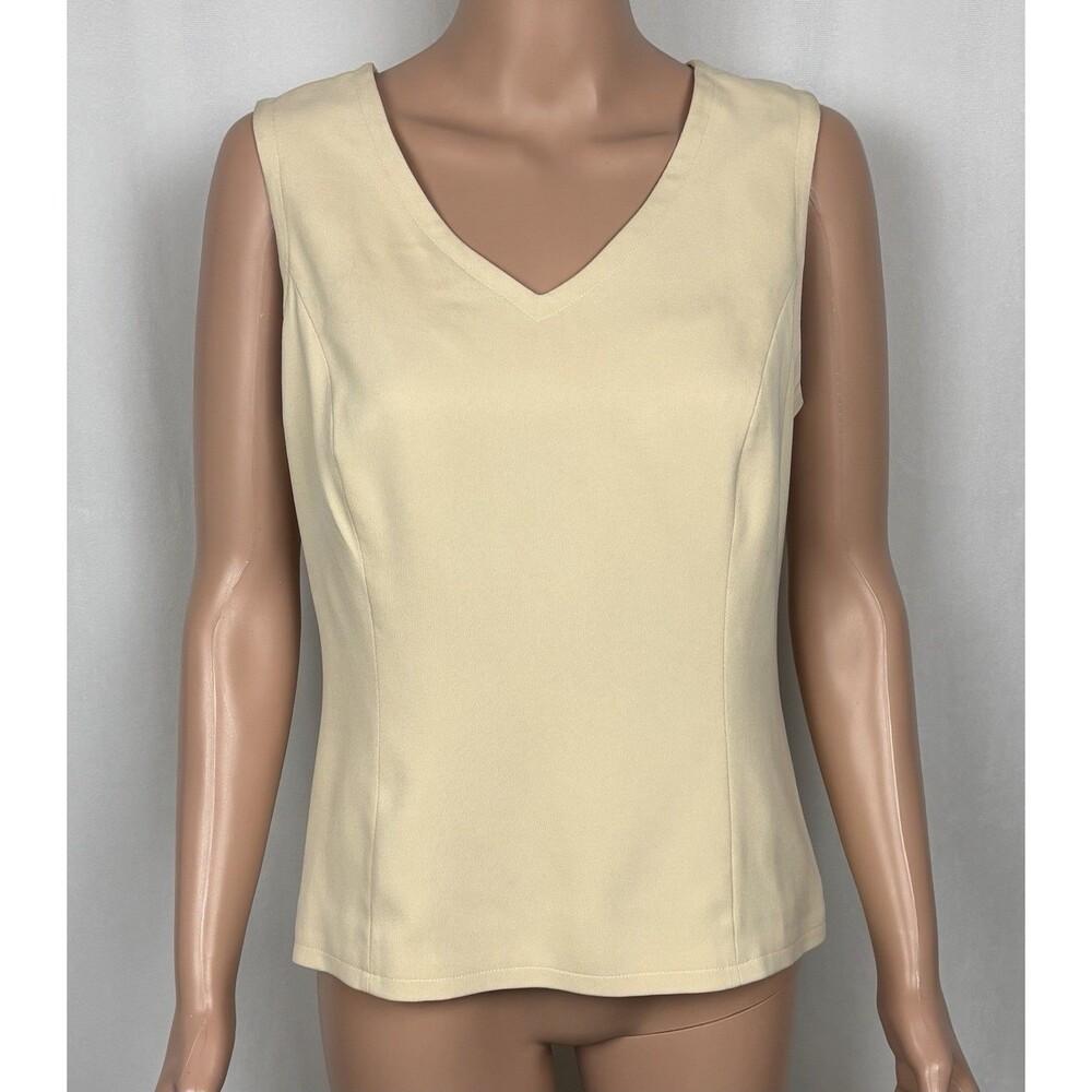 Vintage Ann Taylor Women’s Size 10 100% Silk V-Neck Sleeveless Shell Top